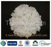 12DX51MM super white filling material recycled siliconized staple fibe