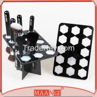 MAANGE Heart-shaped high end black makeup brush show shelf